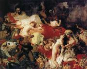 Eugene Delacroix Saar reaches death of that handkerchief Ruse oil on canvas